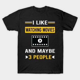 3 People Watching Movies Movie T-Shirt